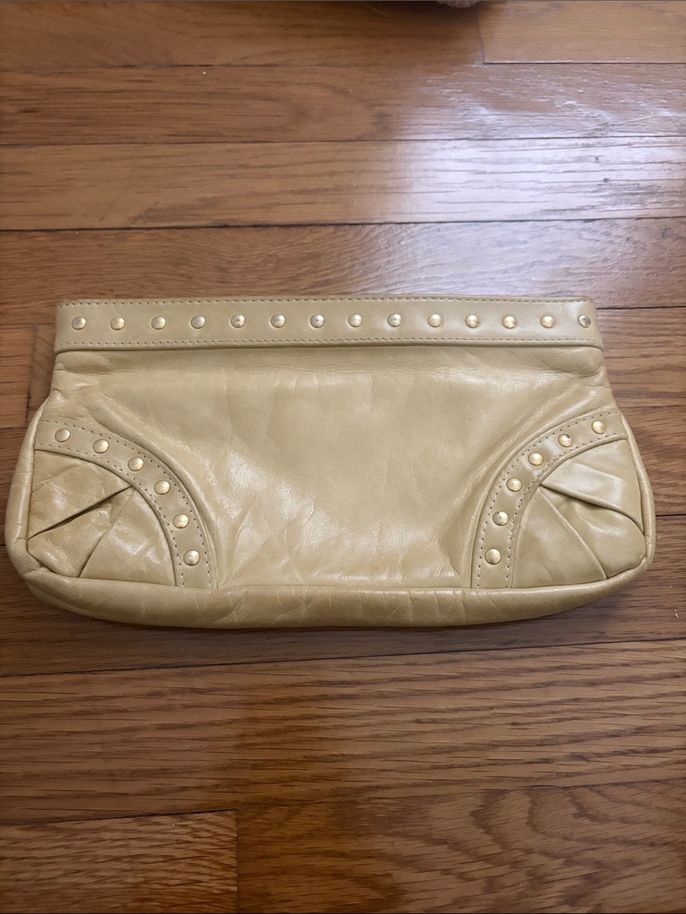 Lauren Merkin Stud-Trim Leather Clutch